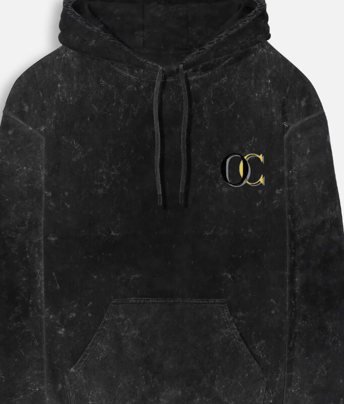 Unisex Grunge Acid Wash Hoodie