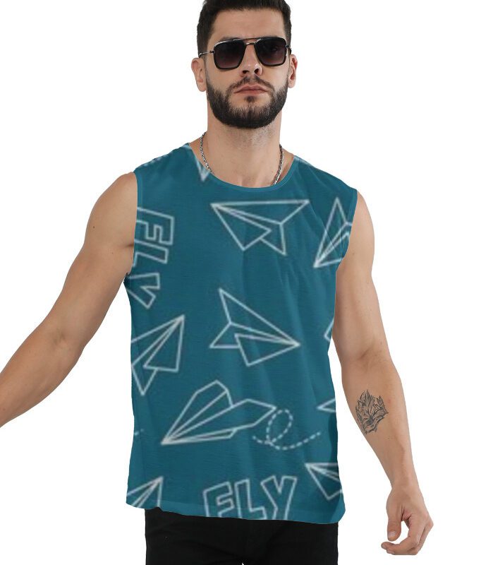 Volt Sleeveless AOP T-shirt