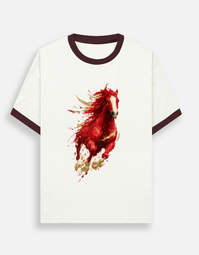 OC's Unisex Horse Ringer T-Shirt - Image 3