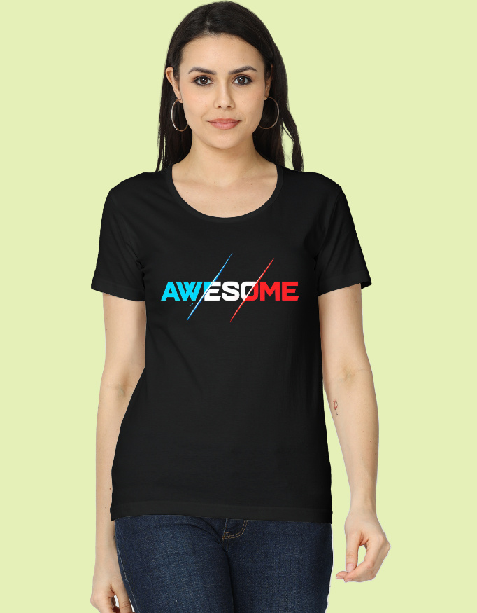 Women's Awesome Printed Cotton T-Shirt
