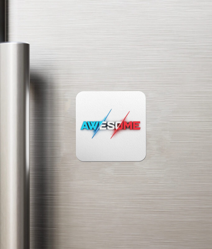 OC'S Awesome Square Crafted Fridge Magnet